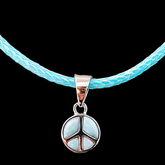Larimar Peace Sign